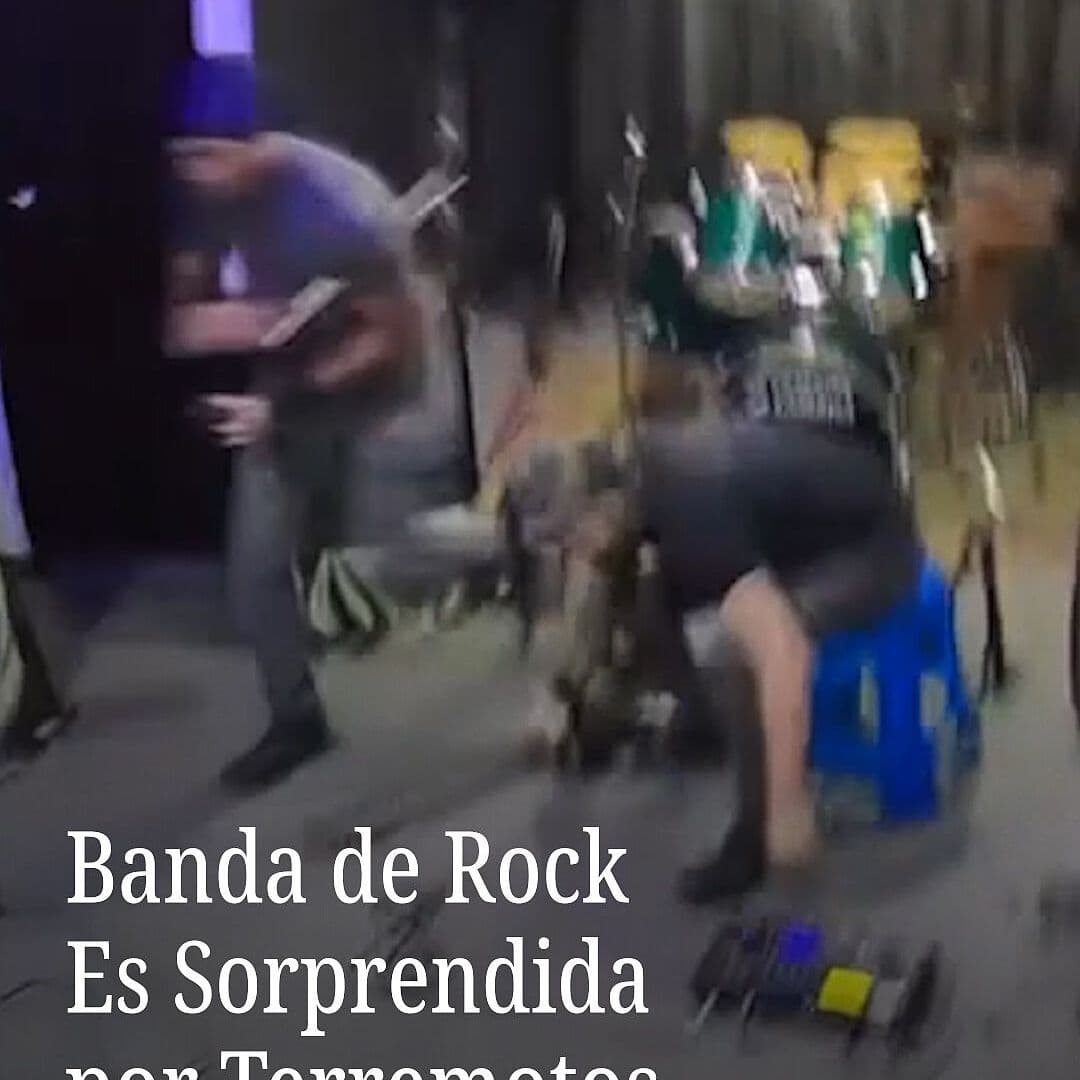 Banda de Rock es Sorprendida por Terremotos