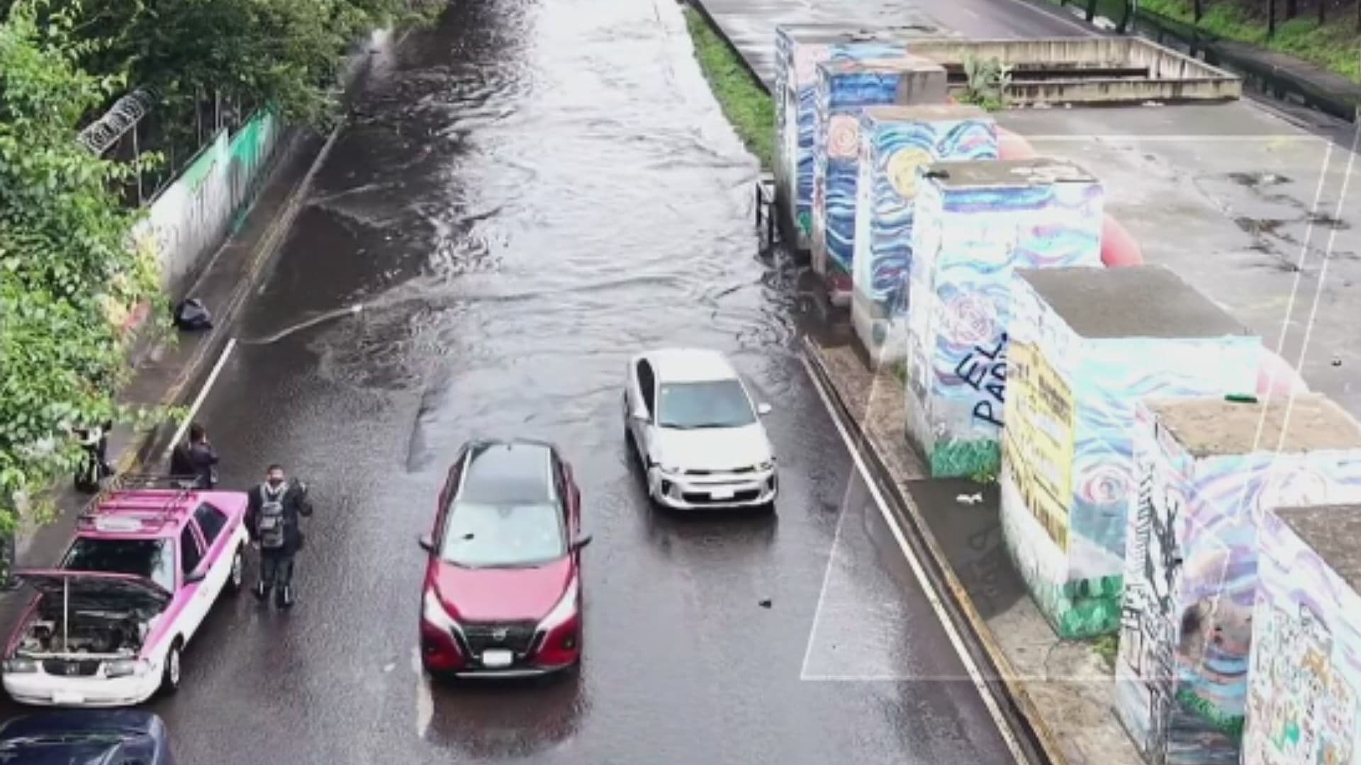 Encharcamiento en Gran Canal; Así se Ve la Inundación en la Zona