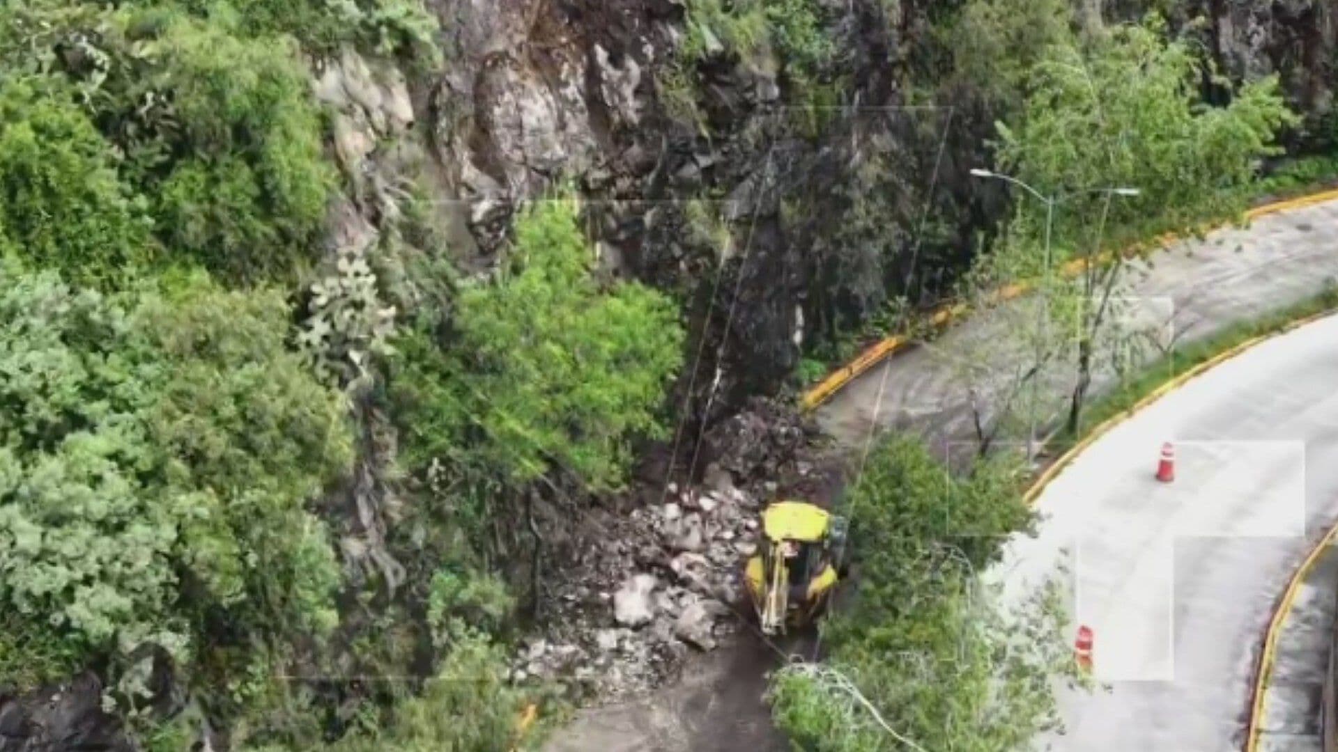Deslave en Avenida Bellavista en Atizapán, Edomex; Así se Ve Desde el Aire