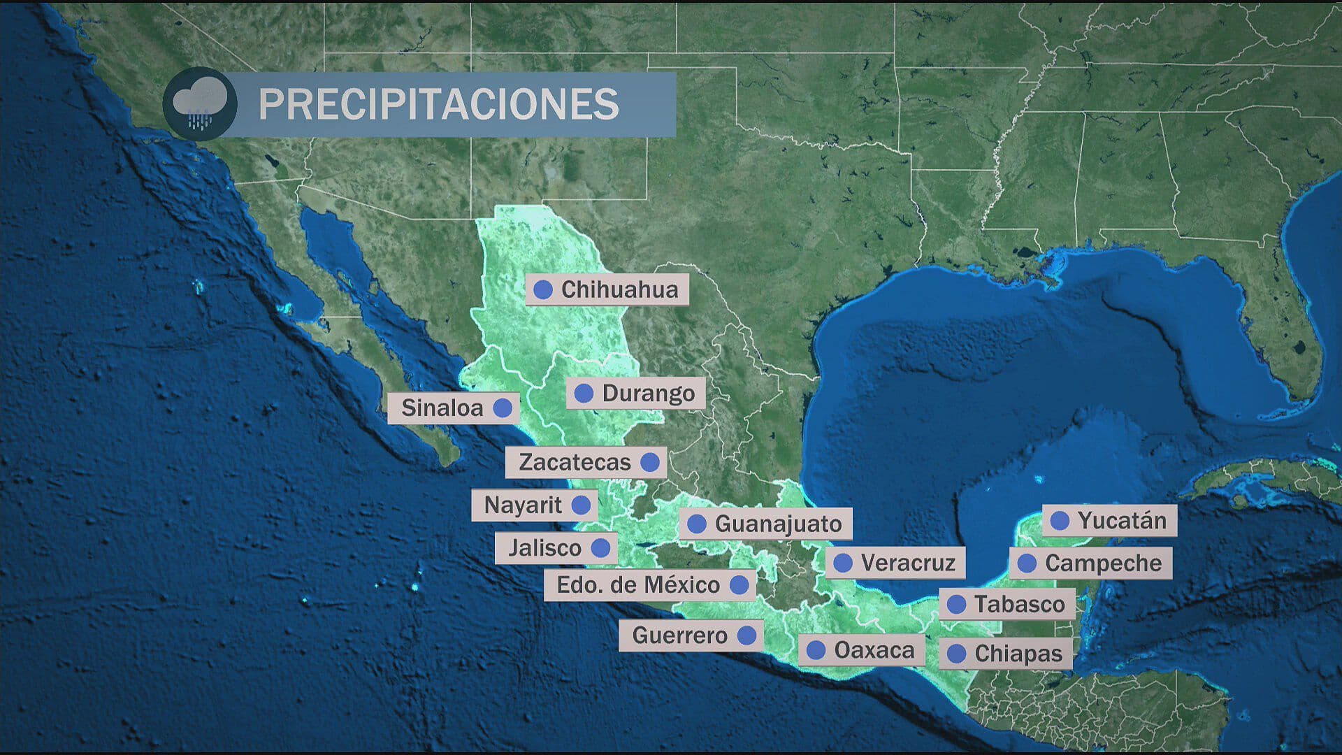 Lluvias en México: Estados con Pronóstico de Precipitaciones Hoy 29 de Junio