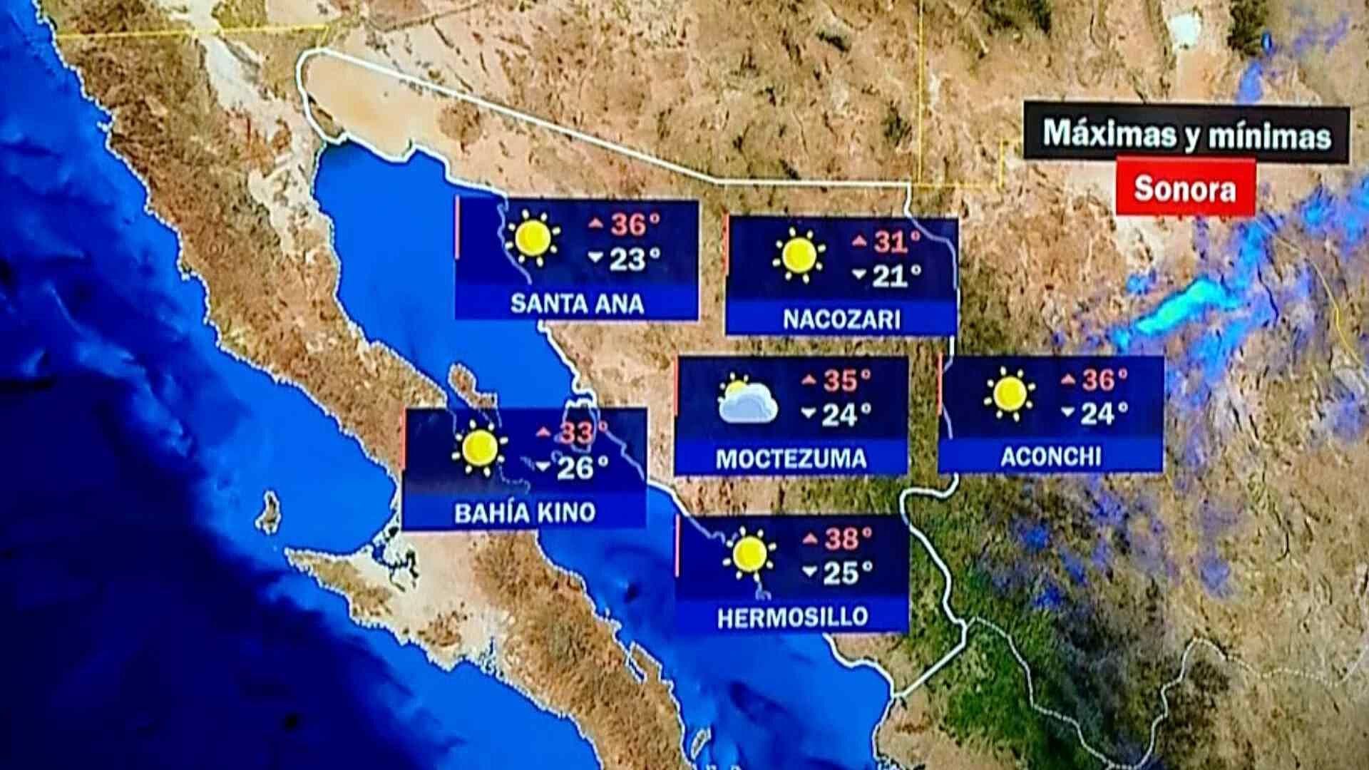 Clima en Sonora: Pronóstico de Hoy Lunes 29 de Junio del 2026