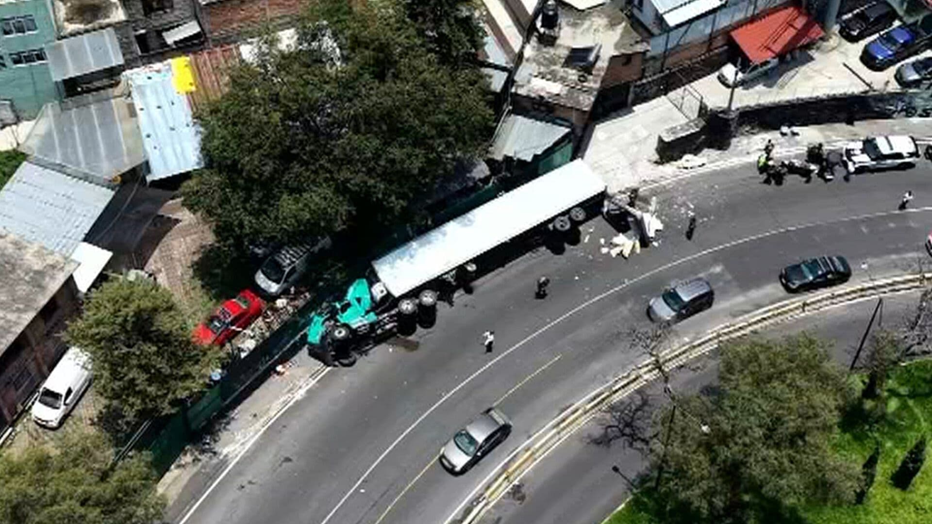 ¿Qué Pasó en la México-Cuernavaca? Así se Ve Desde el Aire el Accidente de Hoy