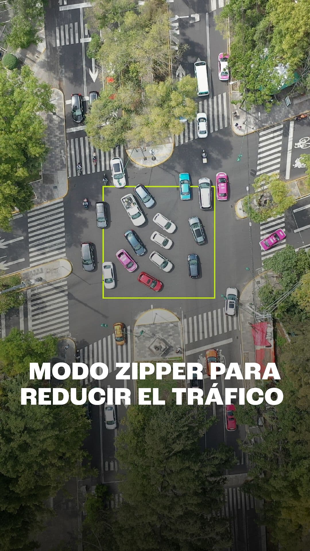 Modo Zipper para Reducir el Tráfico
