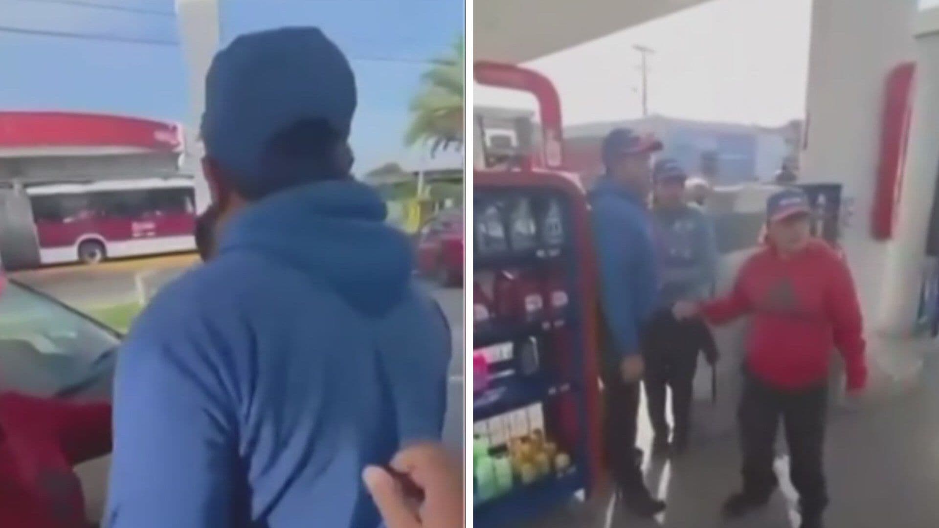 VIDEO: Despachador de Gasolina Agarra a Empujones a Cliente en Puebla