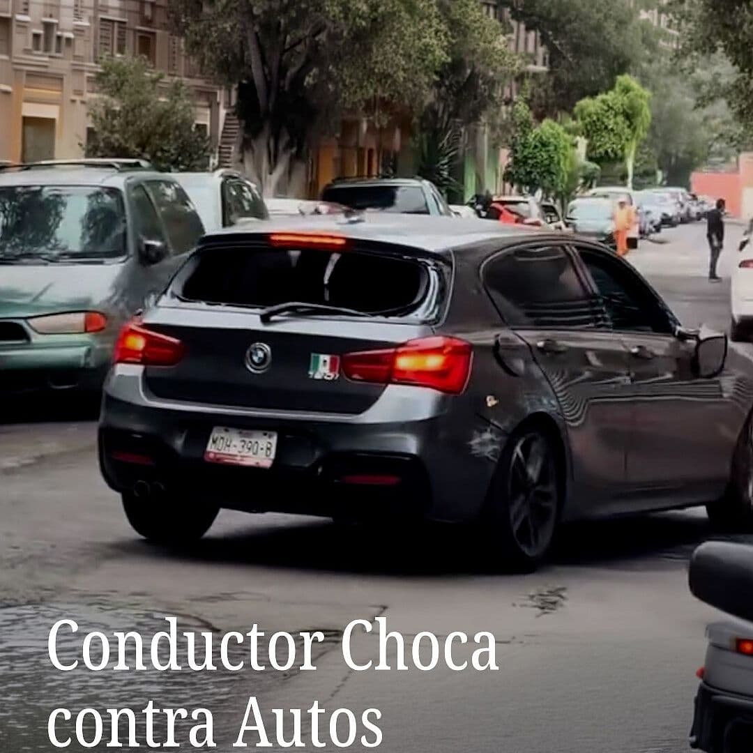 Conductor Choca contra Autos y Arrolla a Repartidor