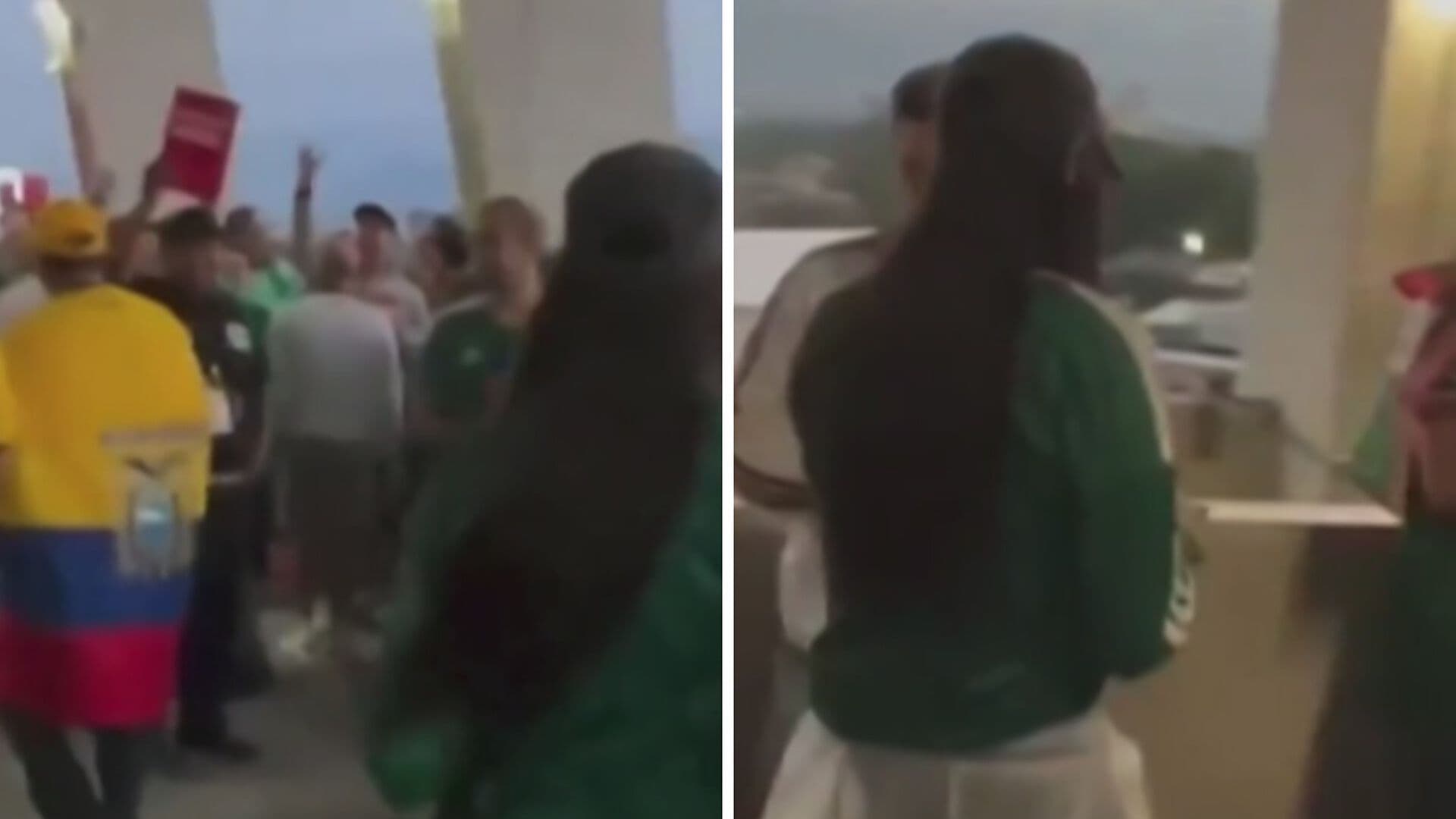 VIDEO VIRAL: Mujer Arroja Agua a Aficionados Ecuatorianos y Desata Indignación