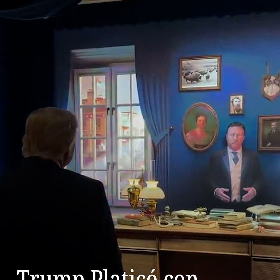 Trump Platicó con un Teddy Roosevelt Hecho con IA
