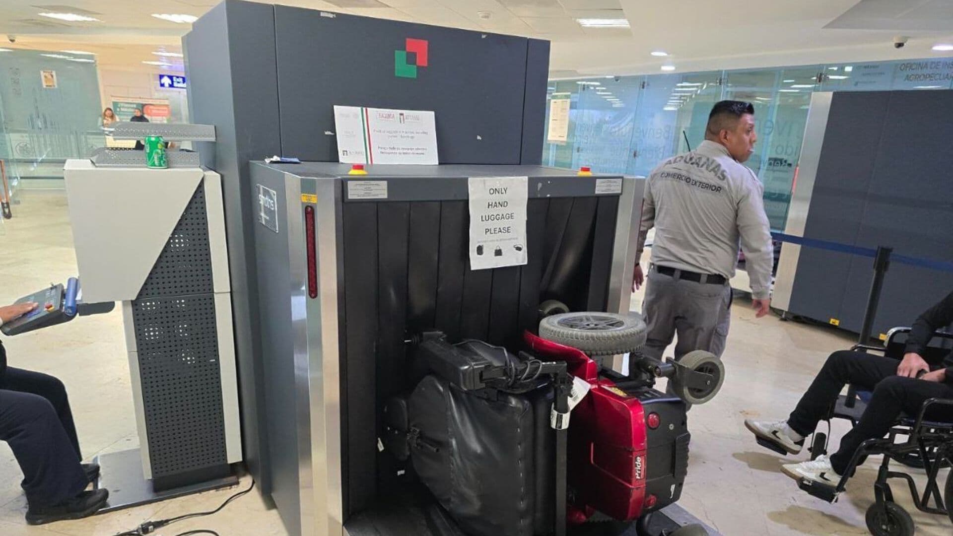 Aseguran 12 Kilos de Cocaína Ocultos en Silla de Ruedas en el Aeropuerto de Cancún