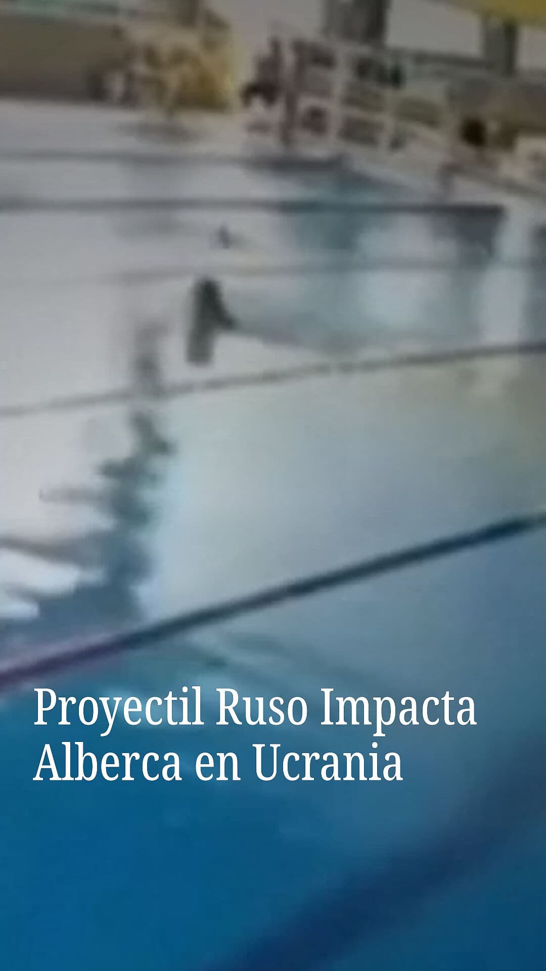 Proyectil Ruso Impacta Alberca en Ucrania