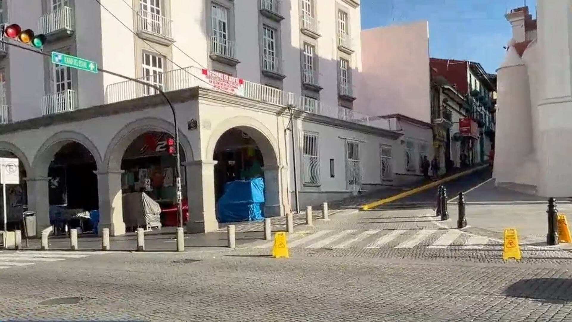 Cierre Vial Afecta Circulación en el Centro de Xalapa, Veracruz