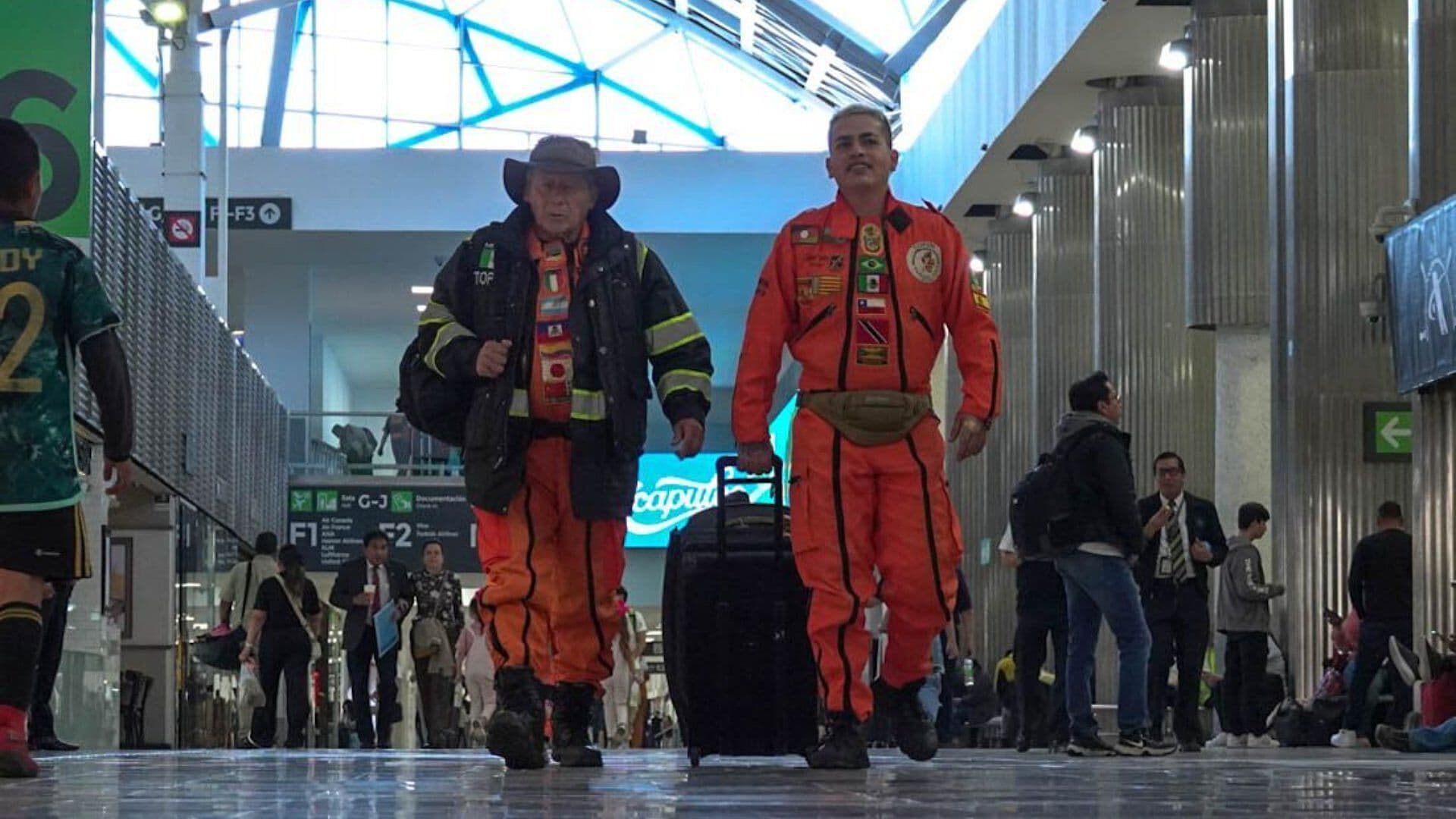 Regresan a México Brigadistas tras Apoyar en Labores de Rescate por Terremotos en Venezuela