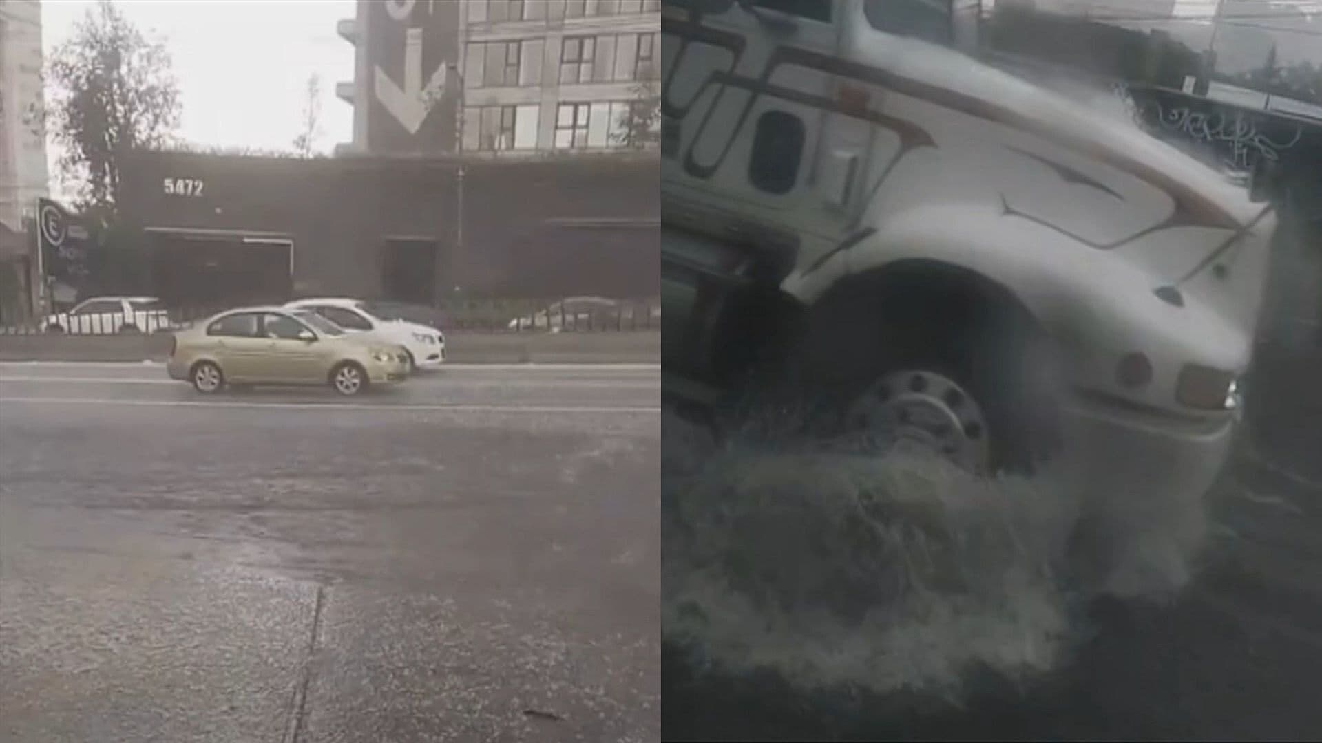 Lluvias en el Poniente de la Ciudad de México Dejan Encharcamientos en Cuajimalpa