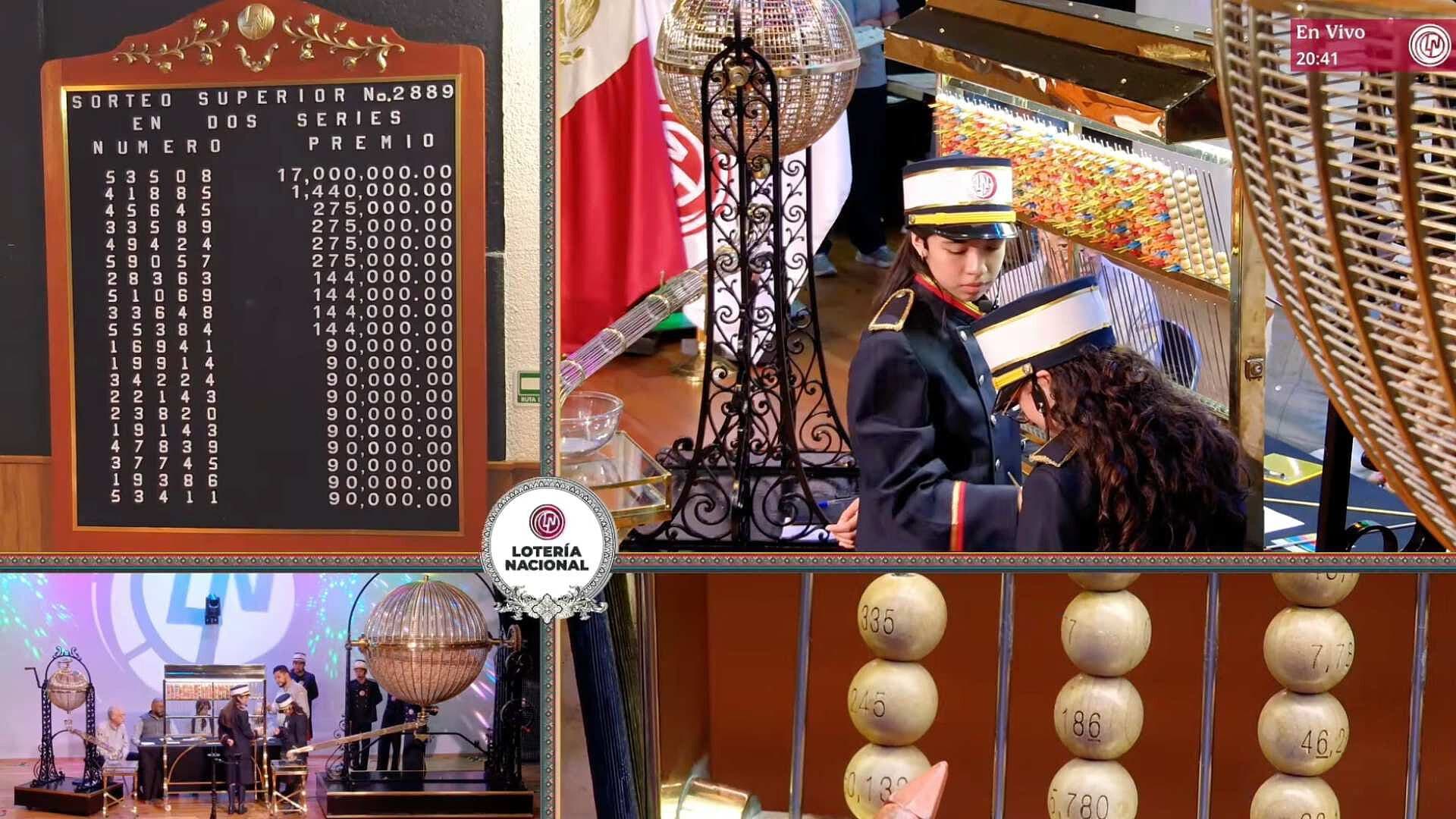 Resultado Premio Mayor Sorteo Superior 2889 de la Lotería Nacional de Hoy 3 de Julio 2026