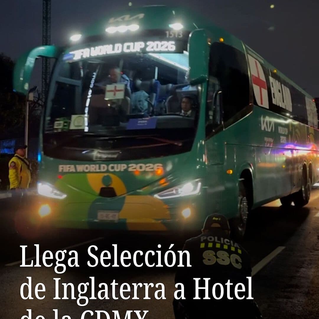 Llega Selección de Inglaterra a Hotel de la CDMX