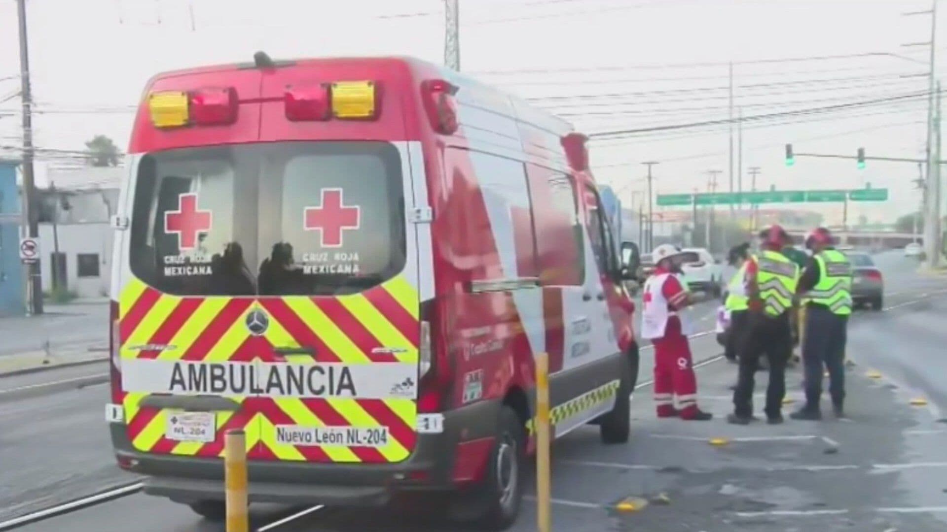Derrapa Motociclista en Avenida Miguel L. Barragán en Monterrey