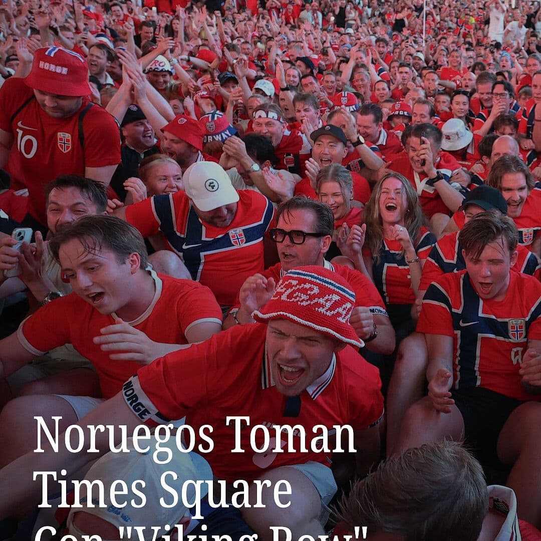 Noruegos Toman Times Square Con "Viking Row"