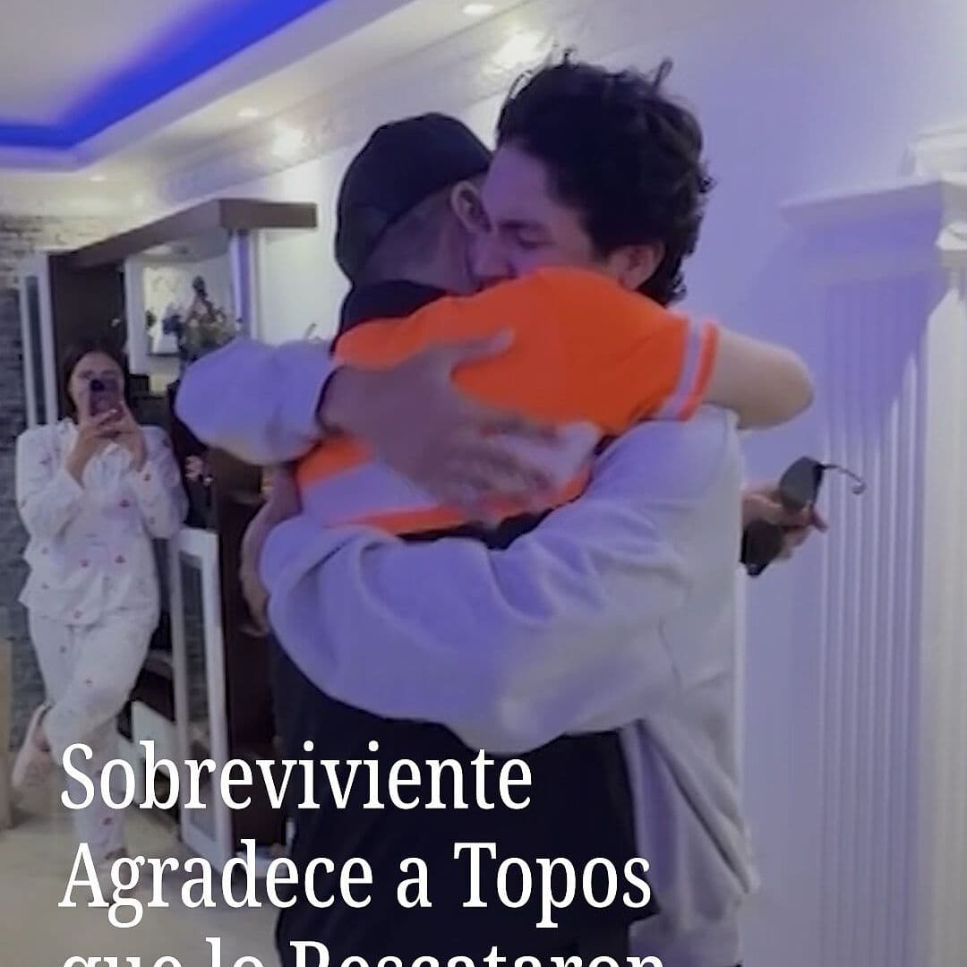 Sobreviviente agradece a Topos que lo rescataron
