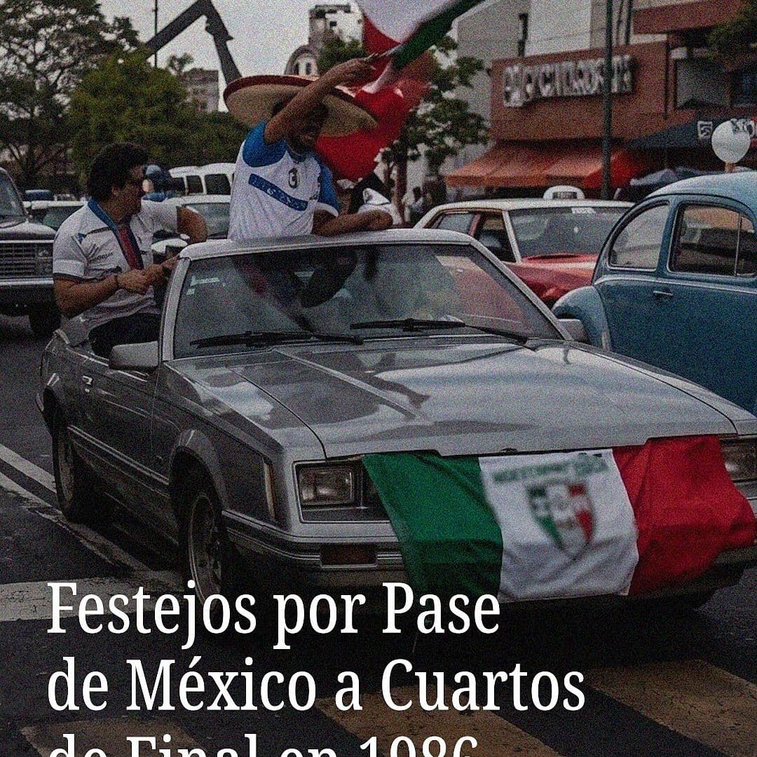 Festejos por Pase de México a Cuartos de Final en 1986