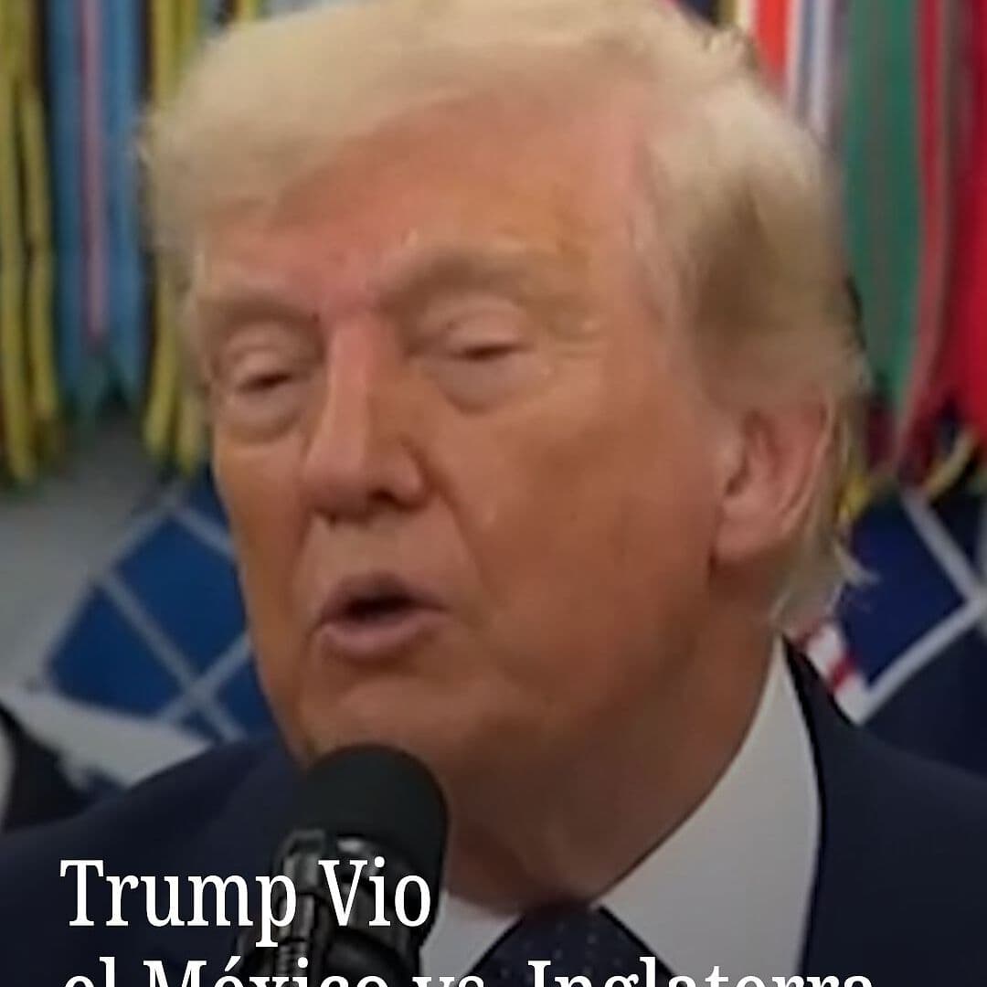 Donald Trump Vio el México vs Inglaterra: “Estuvo Bueno el Partido”