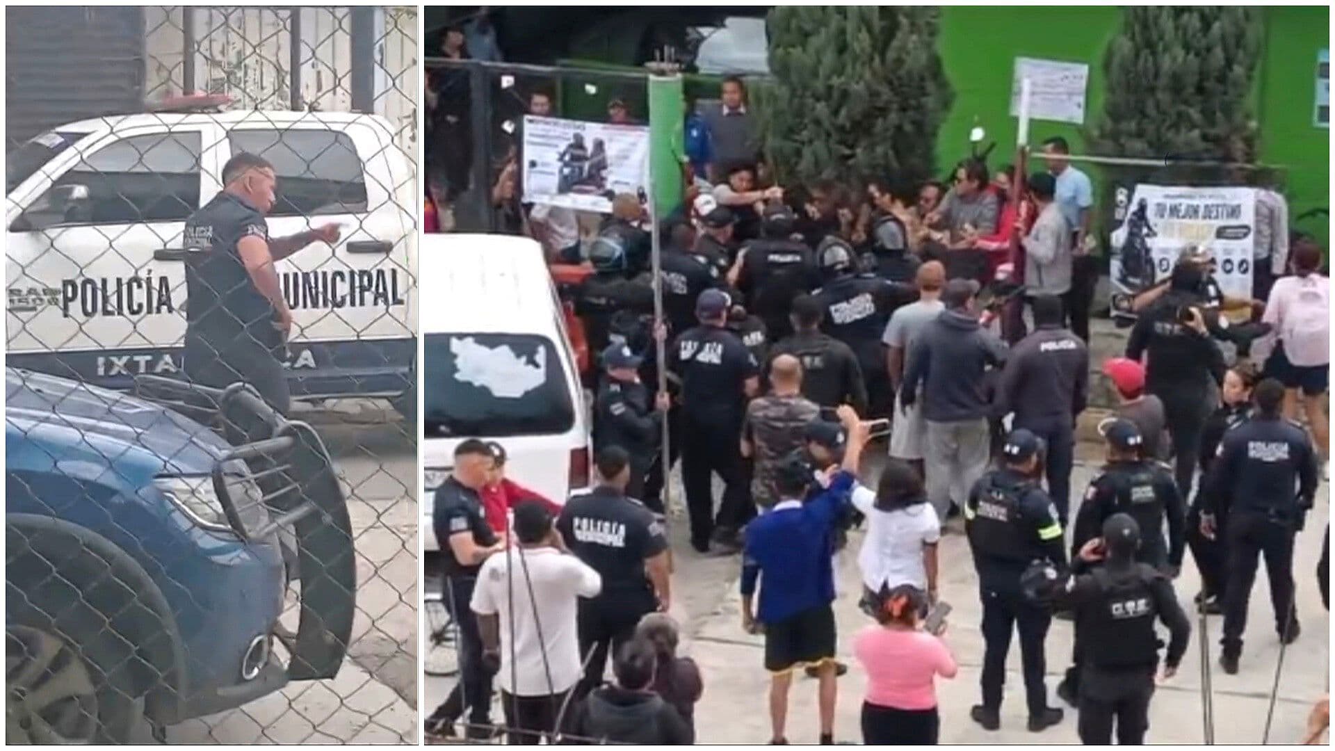 VIDEO: Balazos en Presunto Abuso Policial en Ixtapaluca Afuera de Primaria Mientras Seguían las Clases