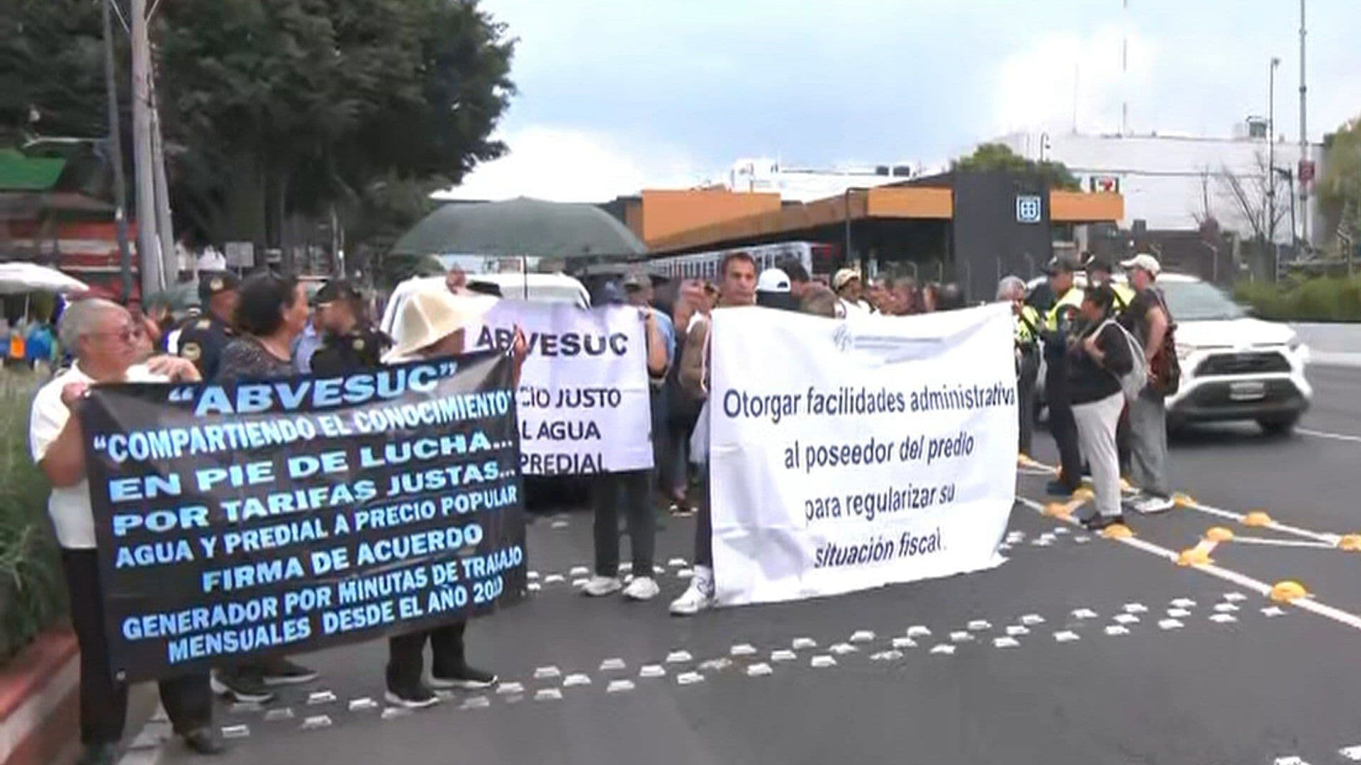 Manifestantes Afectan Circulación en la Calzada de Tlalpan a la Altura de Viaducto; Esto Sabemos