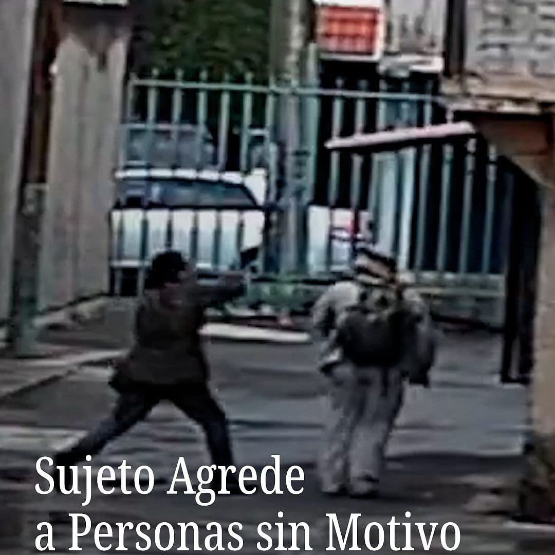 Hombre Se Dedica a Agredir a Transeúntes en Iztacalco