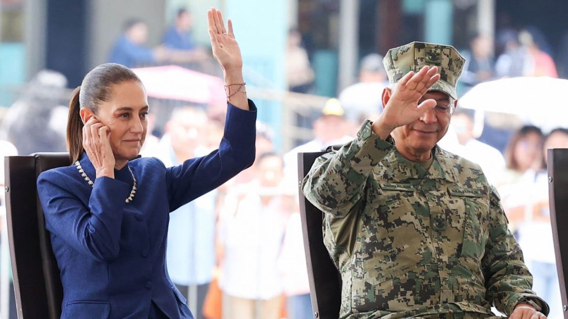 Sheinbaum Encabeza Acto por Conmemoración de Día Internacional de la Destrucción de Armas de Fuego
