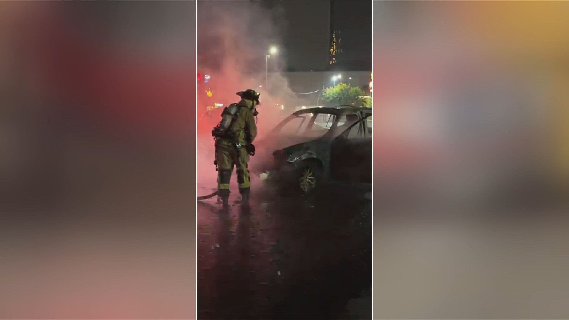 VIDEO | Captan Incendio de Automóvil de Lujo en Tijuana, Baja California