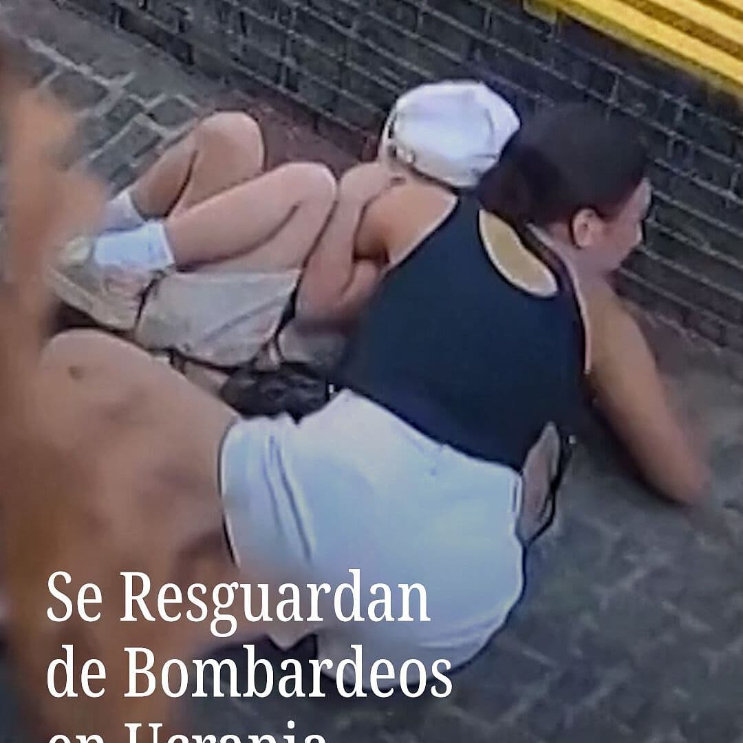 Se Resguardan de Bombardeos en Ucrania