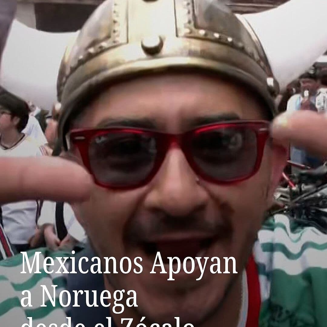 Mexicanos Apoyan a Noruega Desde el Zócalo