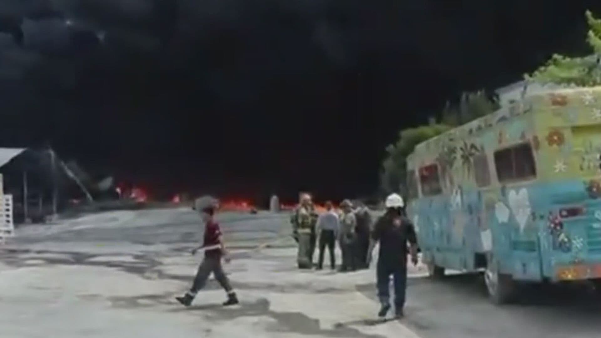 Reportan Fuerte Incendio en Fábrica de Zuazua, Nuevo León