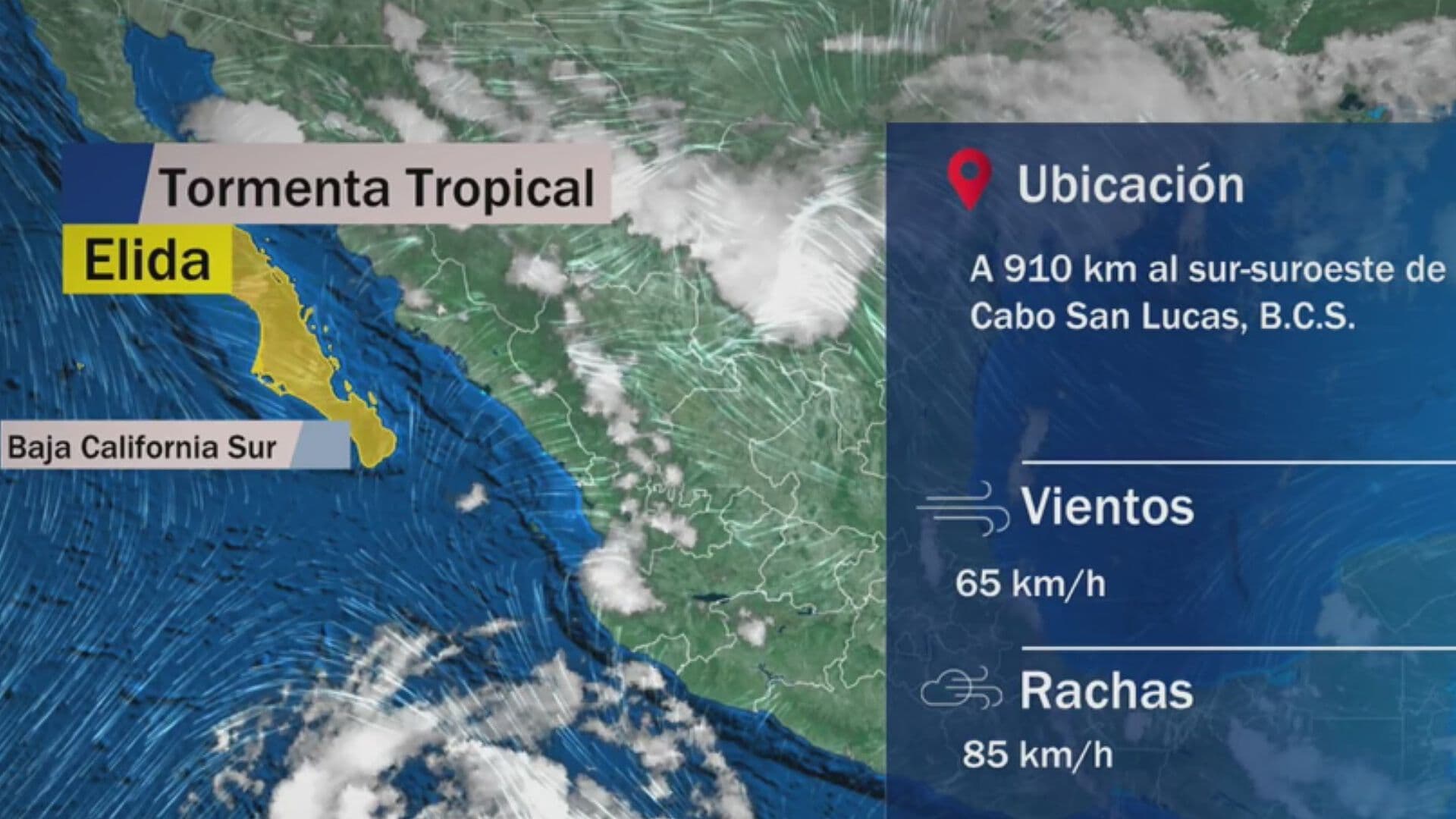 ¿En Dónde Se Encuentra la Tormenta Tropical Elida Hoy?