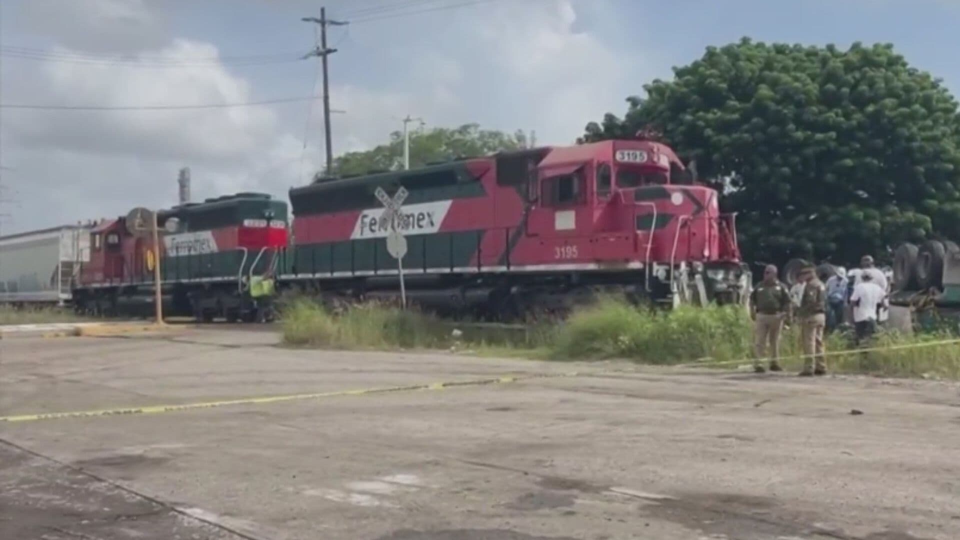 Tren Embiste Plataforma de Tráiler en Miramar, Tamaulipas