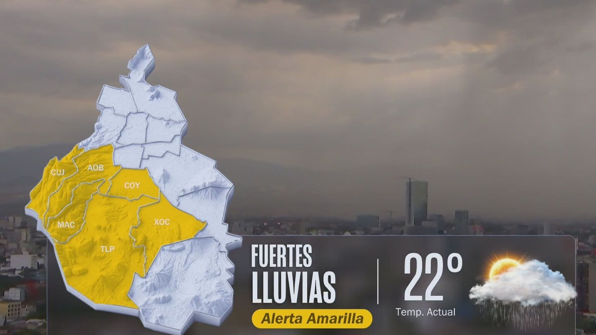 ¿Qué Alcaldías Tienen Alerta Amarilla por Lluvia y Granizadas Hoy en CDMX?