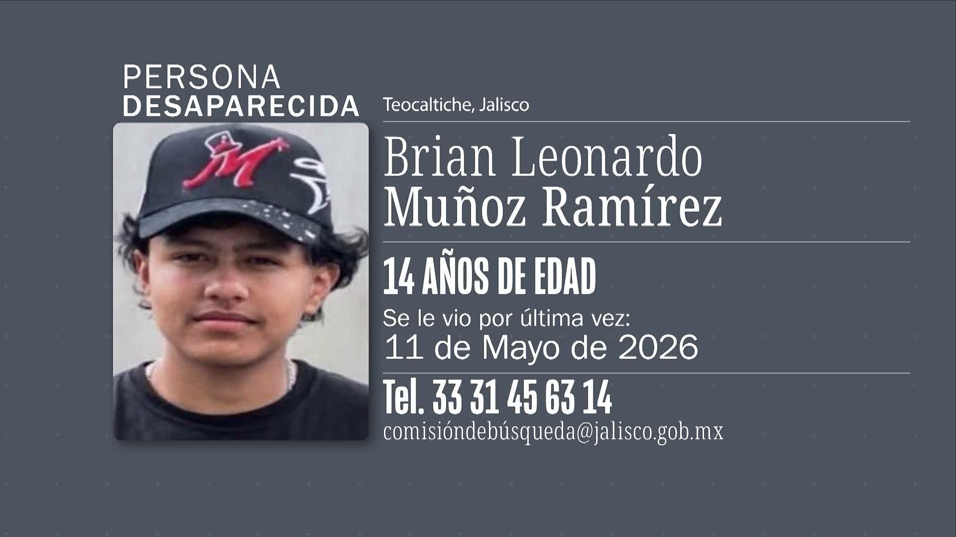 Buscan a Otro Menor de Edad; Desapareció Cuando Iba a la Tienda en Teocaltiche