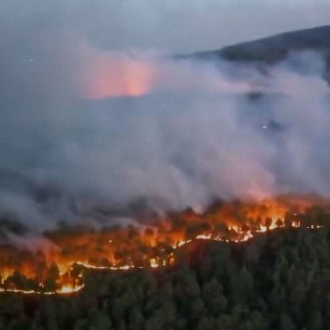 Así se Ve desde el Aire Incendio en Madrid