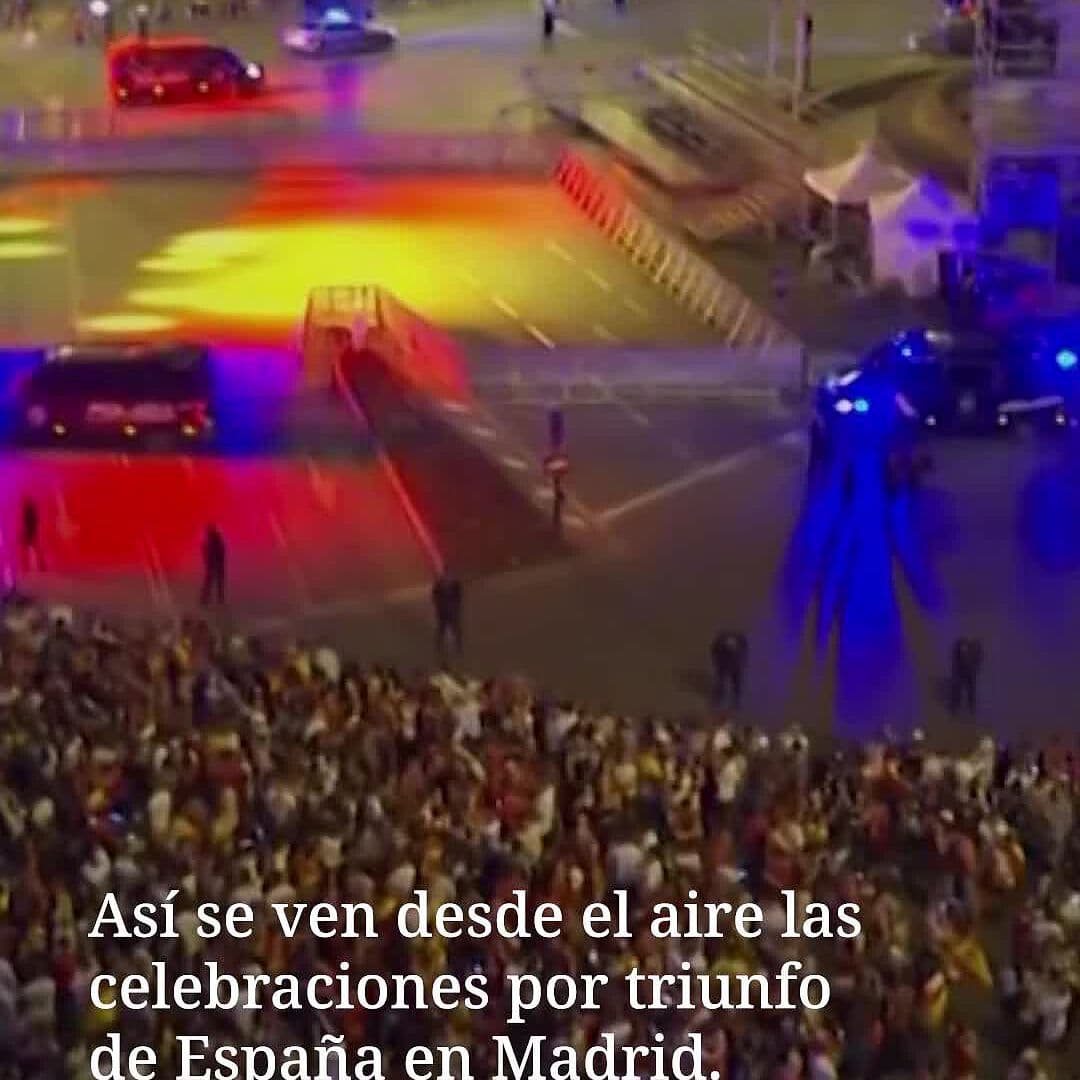 Celebración Española Vista Desde el Aire