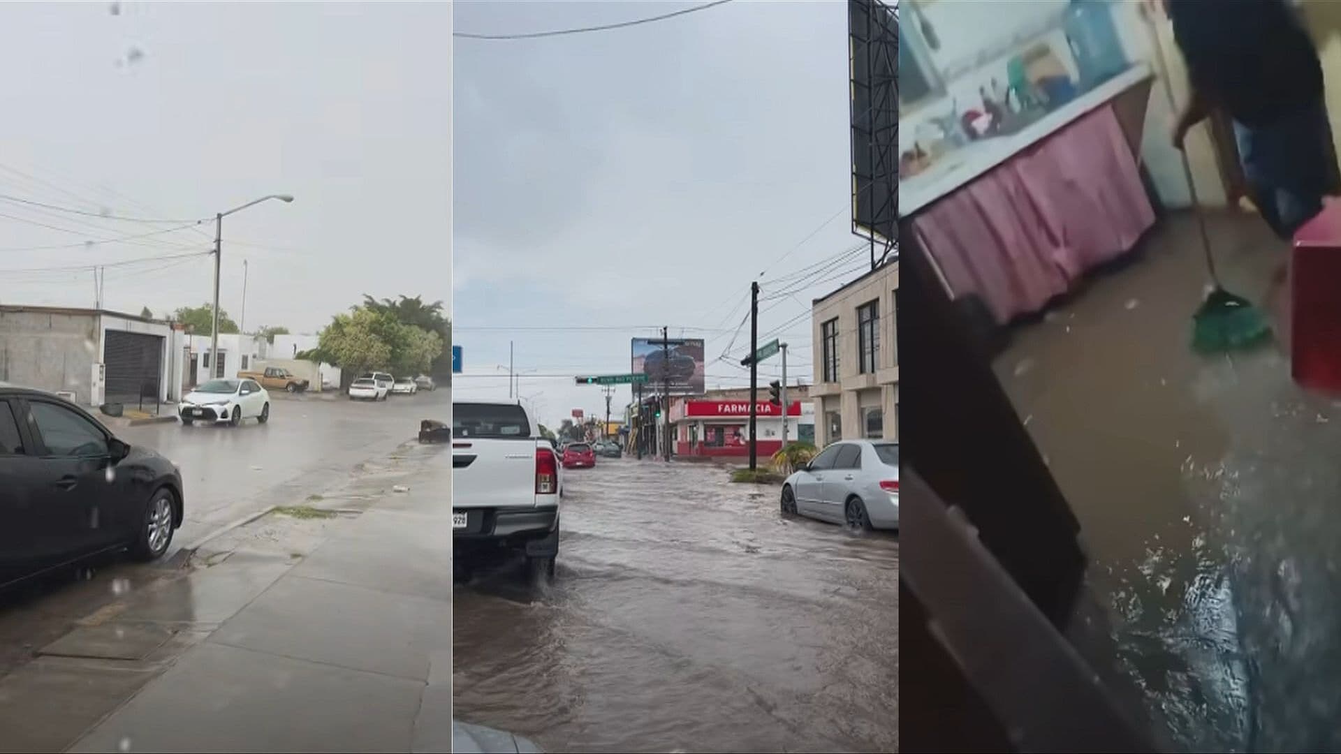 VIDEO | Sinaloa Hoy Bajo el Agua tras las Fuertes Lluvias en el Estado