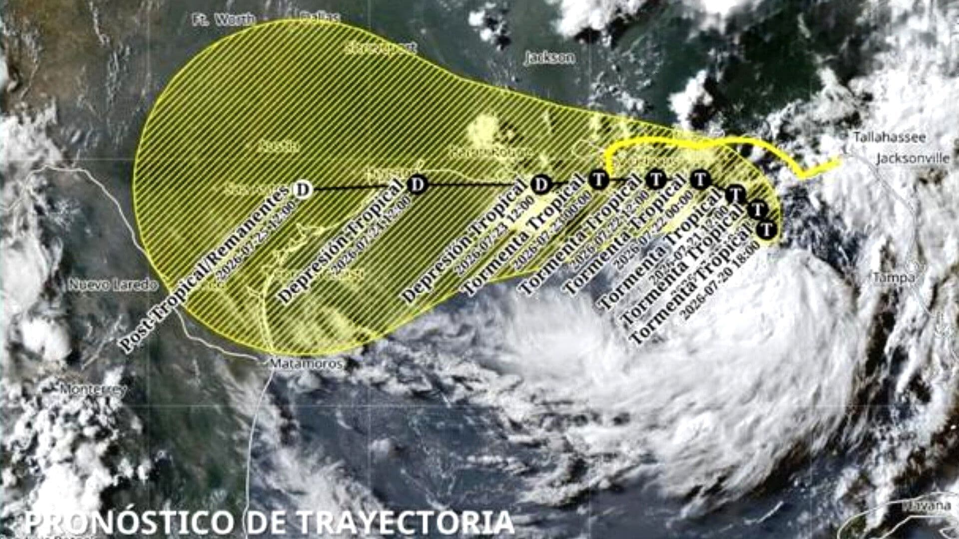 Nace Tormenta Tropical Bertha en el Golfo de México: ¿Trayectoria, Ubicación e Implicación para México?