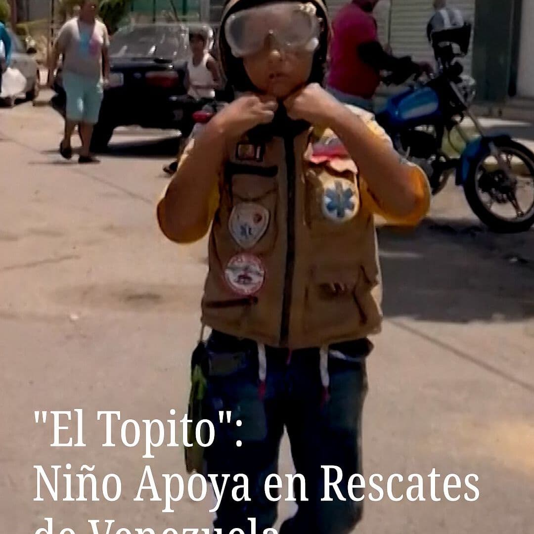 "El Topito": Niño Apoya en Rescates de Venezuela