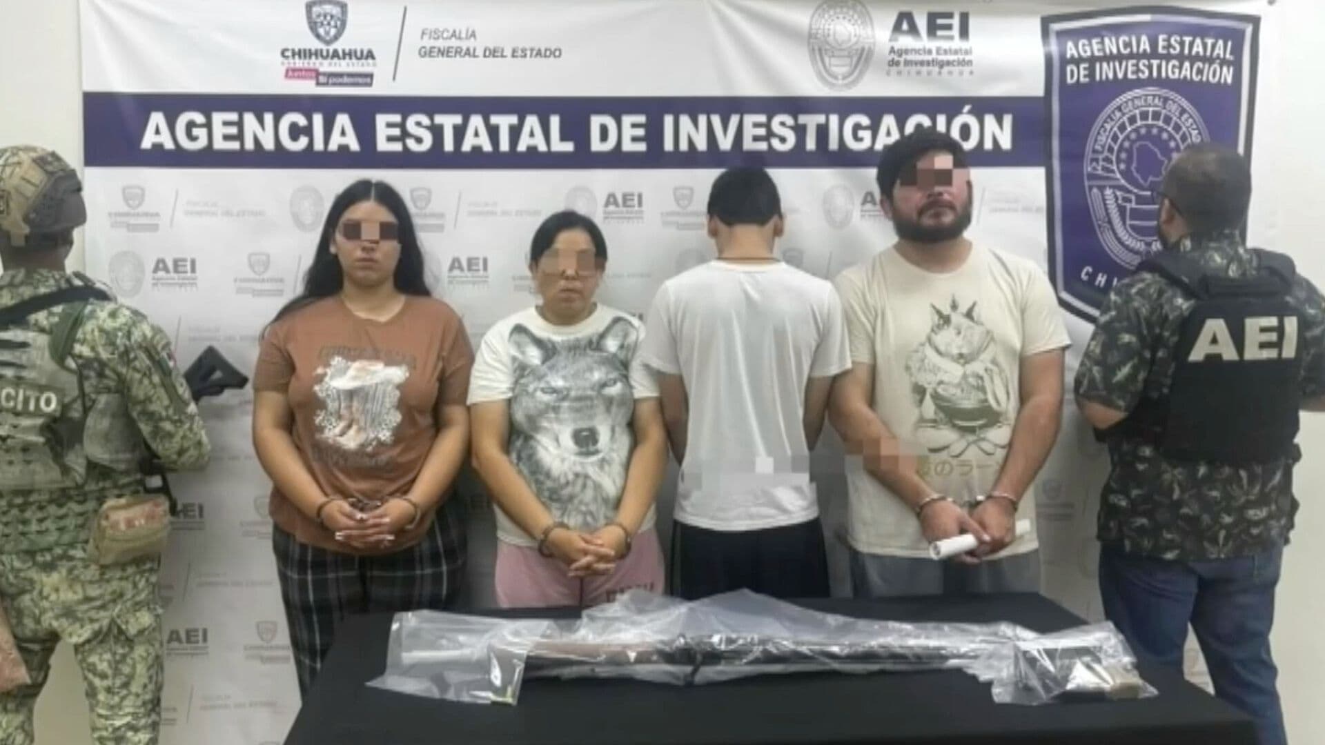Detienen a Cuatro con Arma Larga Tras Cateo en Parajes del Sol en Ciudad Juárez