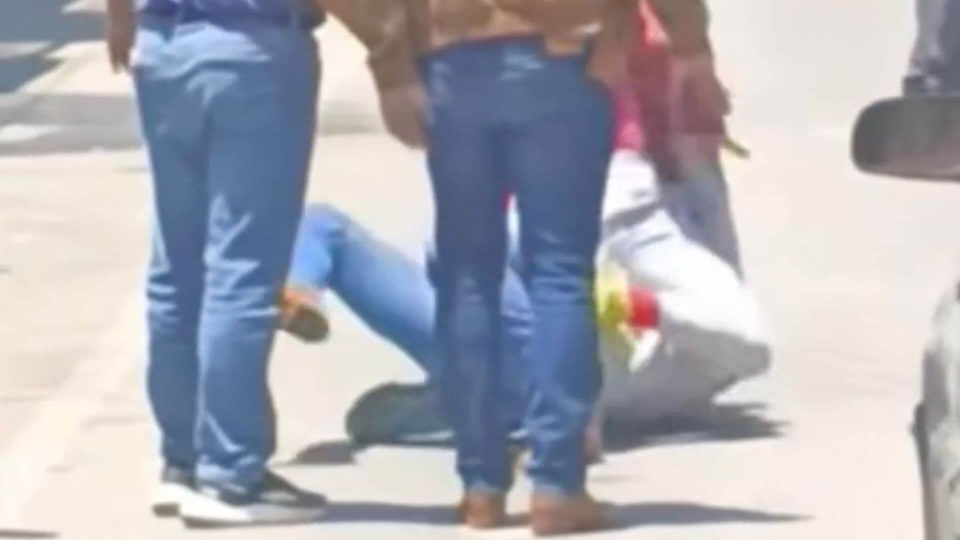 Video Riña Golpes Dos Conductores Barrio Santiago Mixquitla San Pedro Cholula Puebla