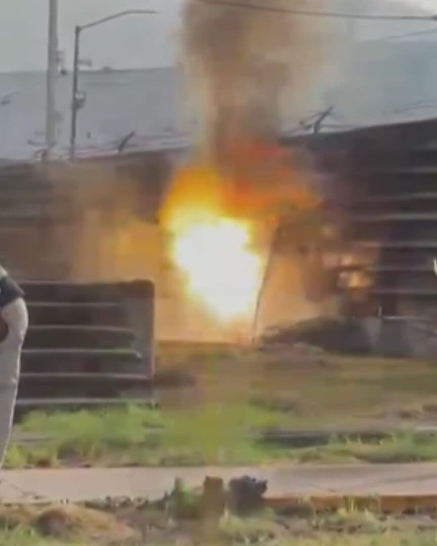 VIDEO | Momento del Cortocircuito en Talleres del Metro Indios Verdes en CDMX