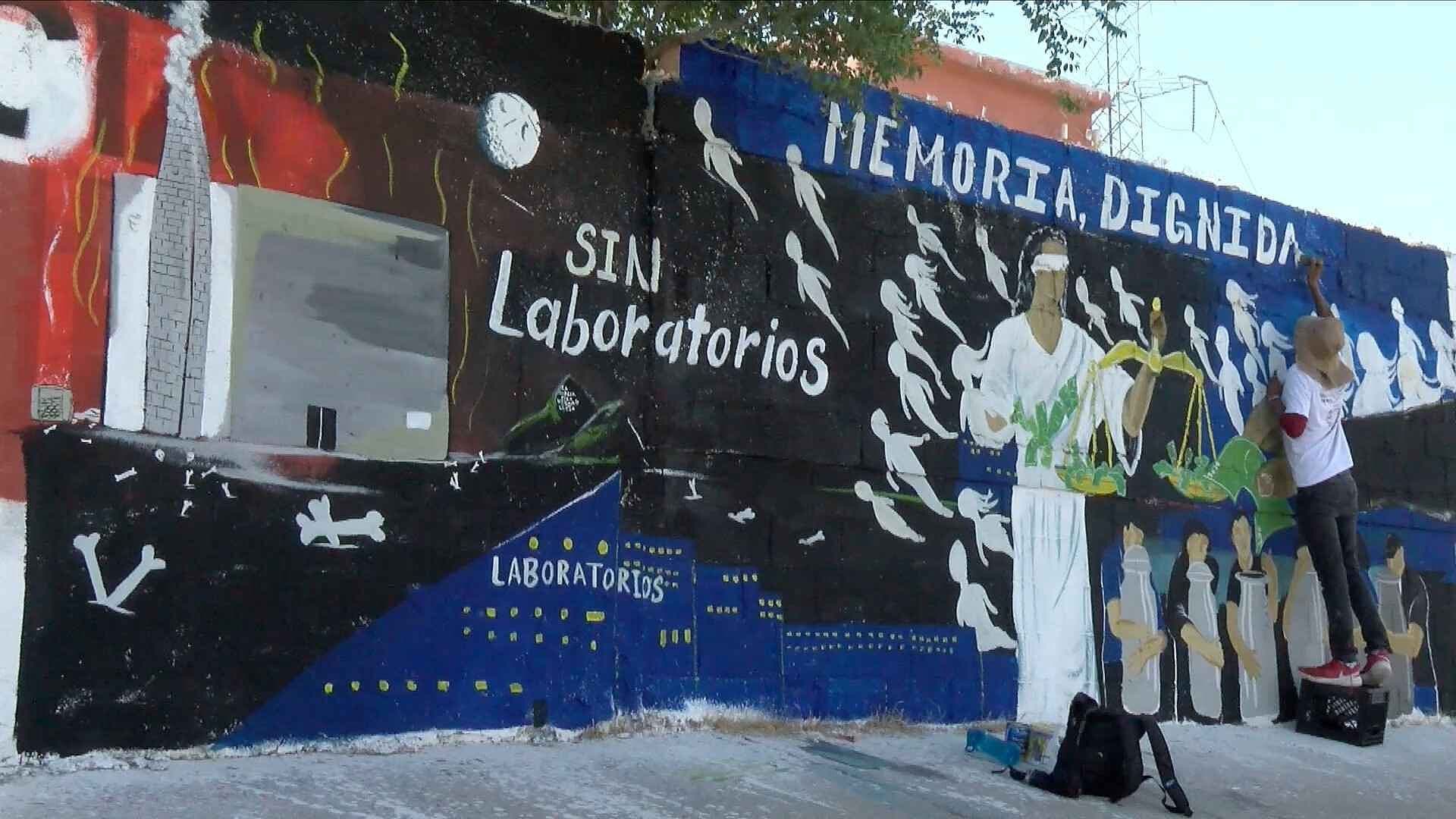 Recuerdan a las 386 Víctimas del Caso Plenitud con Mural en Ciudad Juárez