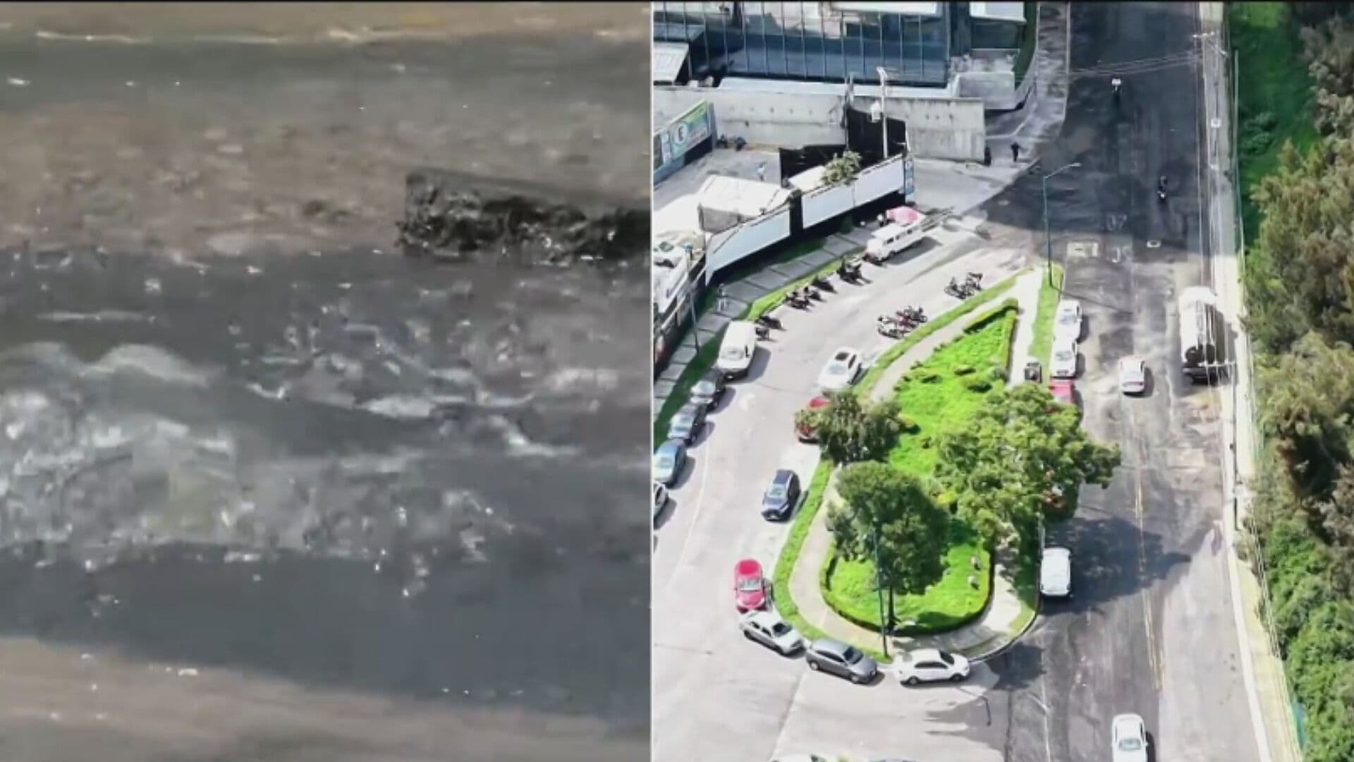 Reportan Megafuga de Agua en Santa Fe; Así Se Ve desde el Aire el Desperdicio