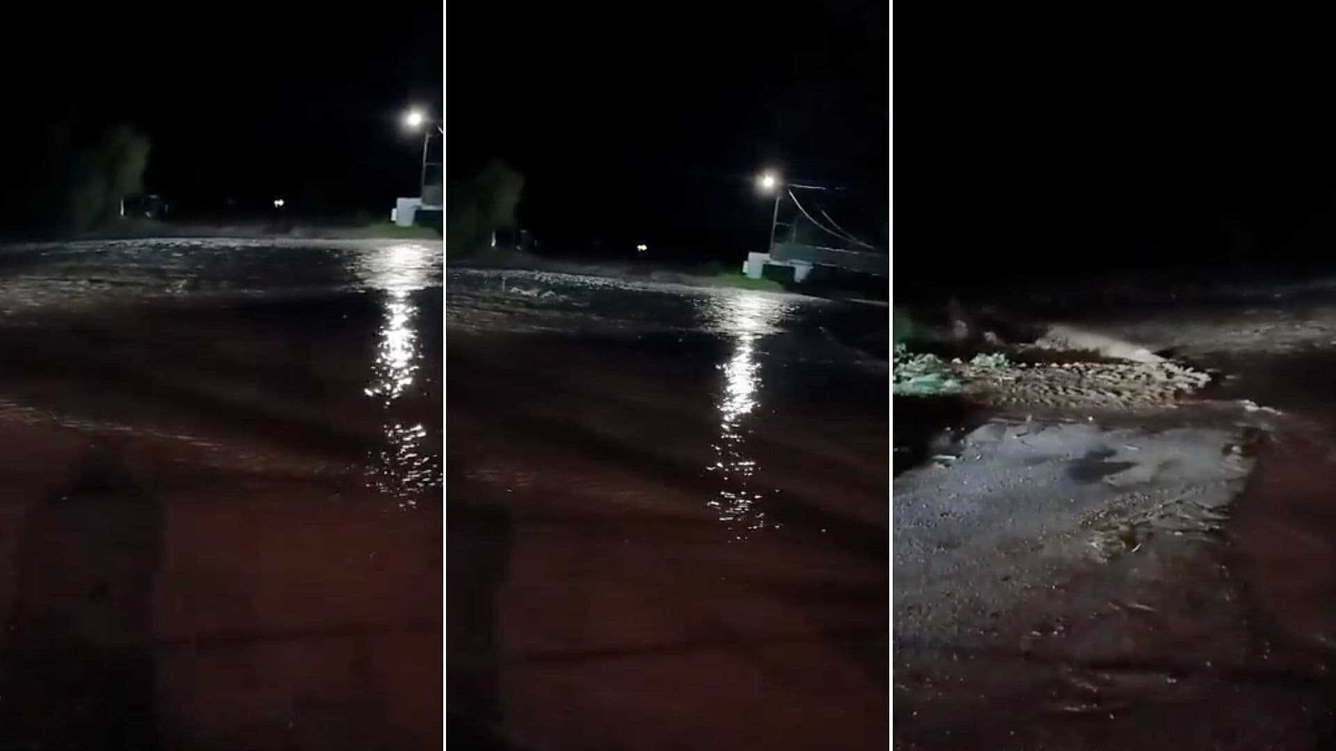Lluvias Torrenciales Cerraron Paso en Vado de Bacoachi, Sonora