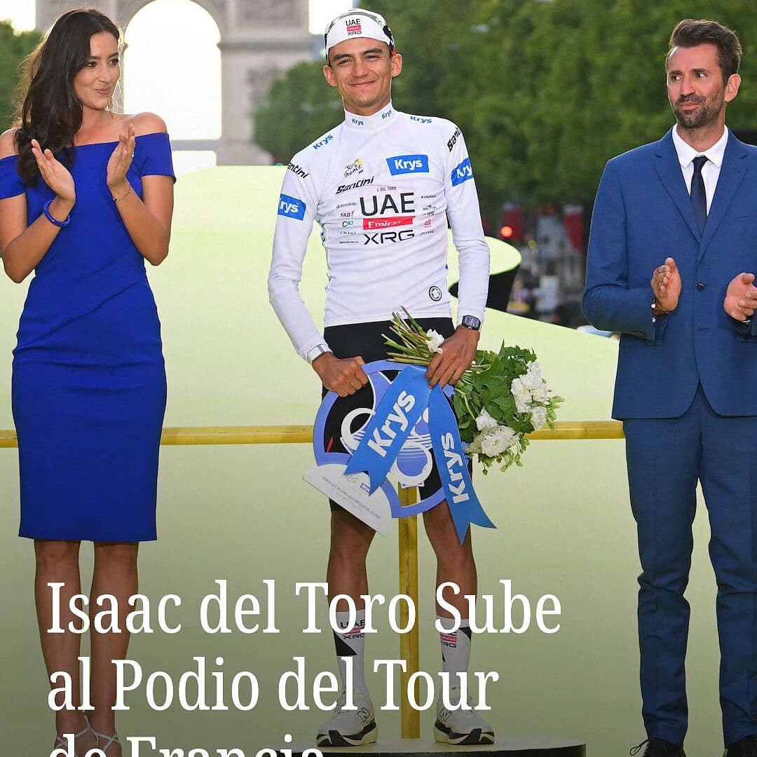Isaac del Toro Sube al Podio del Tour de Francia
