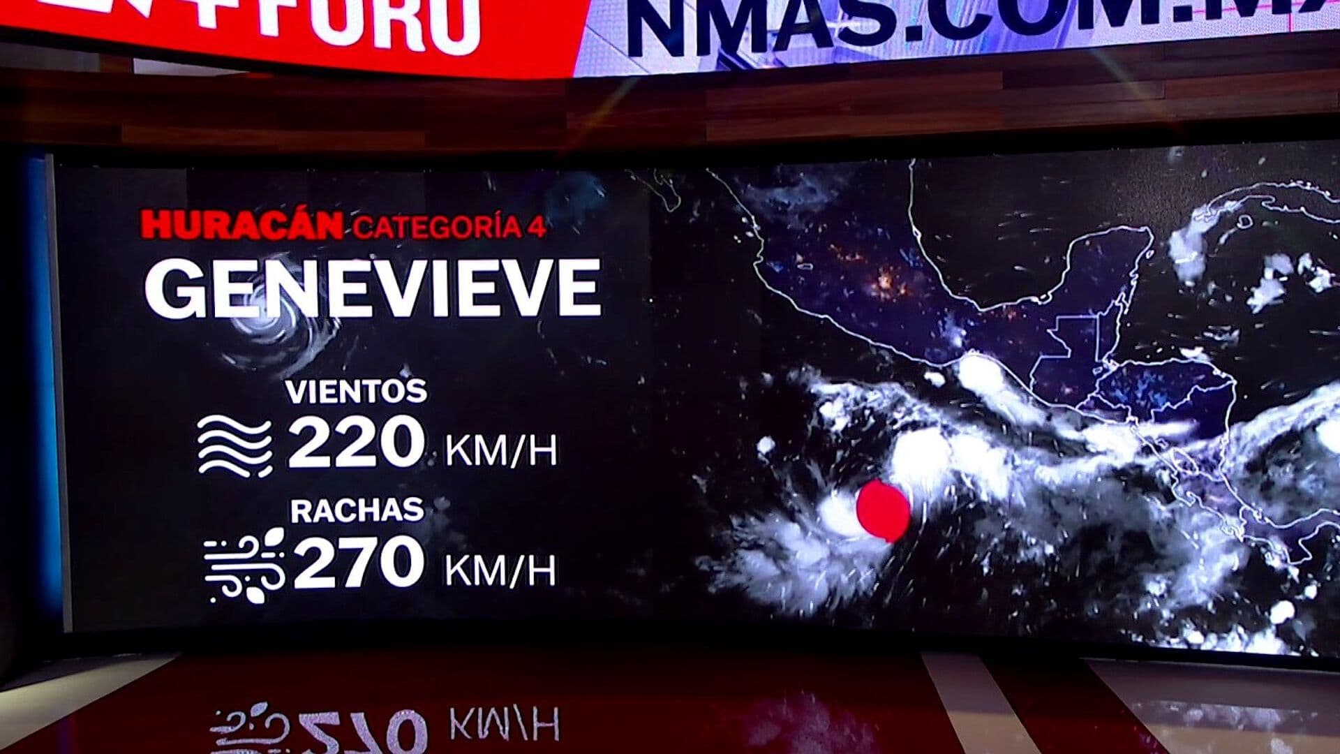 Huracán Genevieve Alcanzó Categoría 4 en el Pacífico; Reforzará Lluvias en México