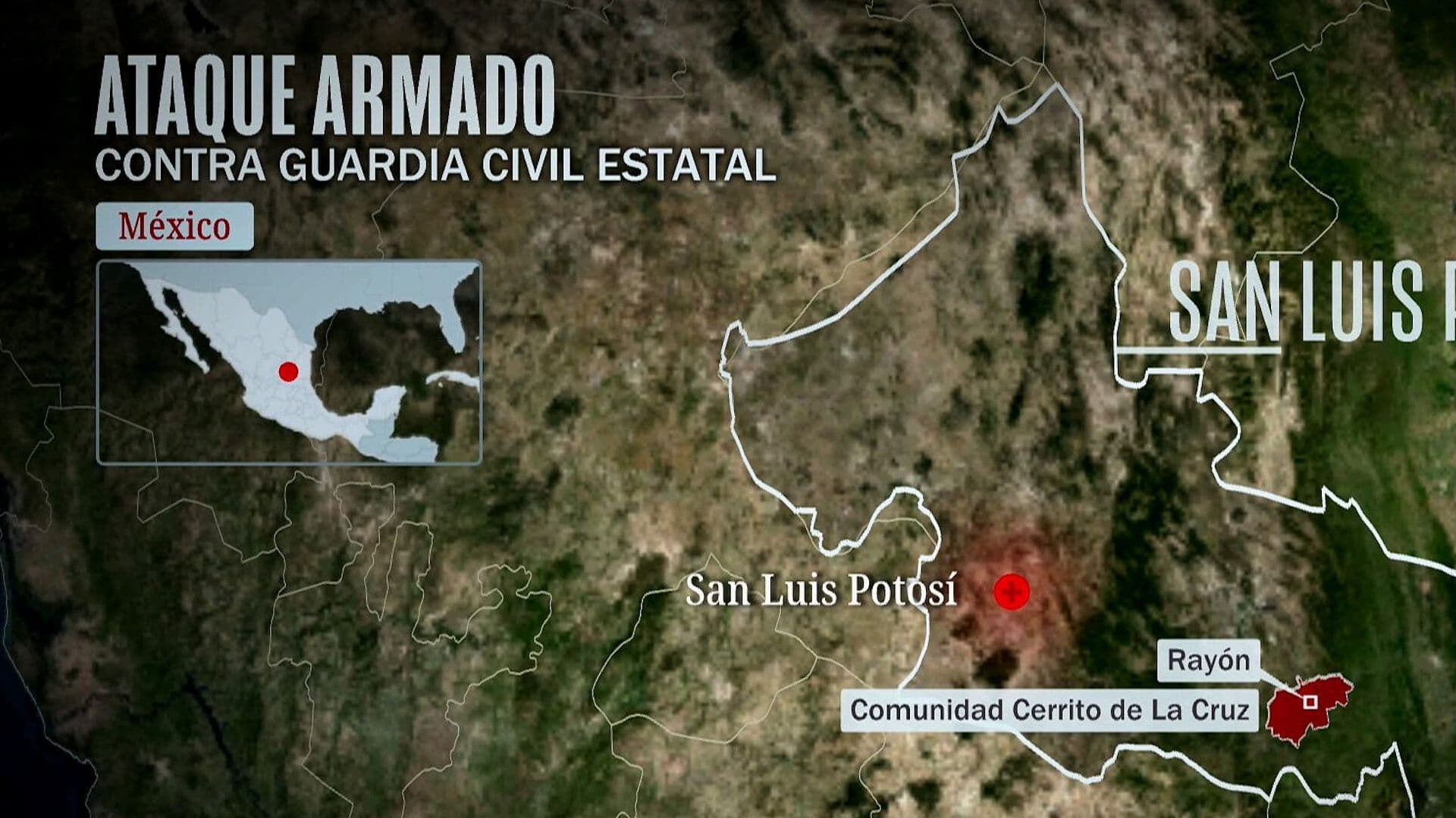 Ataque Armado Mató a Dos Elementos de la Guardia Civil en San Luis Potosí