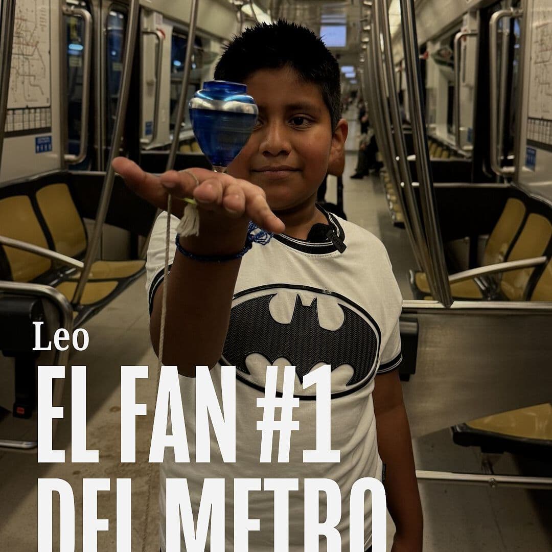 Leo, el fan #1 del Metro